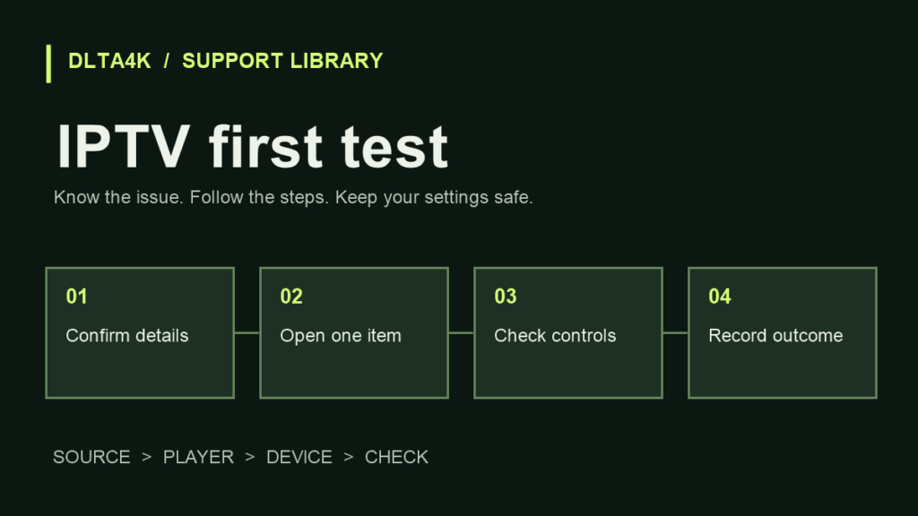 IPTV first test: أول اختبار منظم بعد تفعيل الاشتراك
